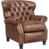 Presidential Manual Recliner in Tufted Wenlock Tawny Leather